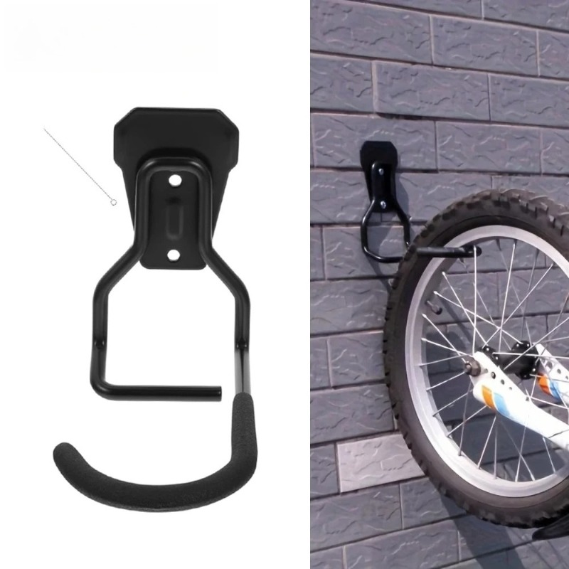 Cycling Gear Wall Hanger - Bicycle Wall Mount Iron Rack Storage