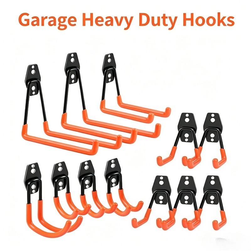 Cycling Gear Wall Hanger - Garage Hooks Heavy Duty Wall Mounted