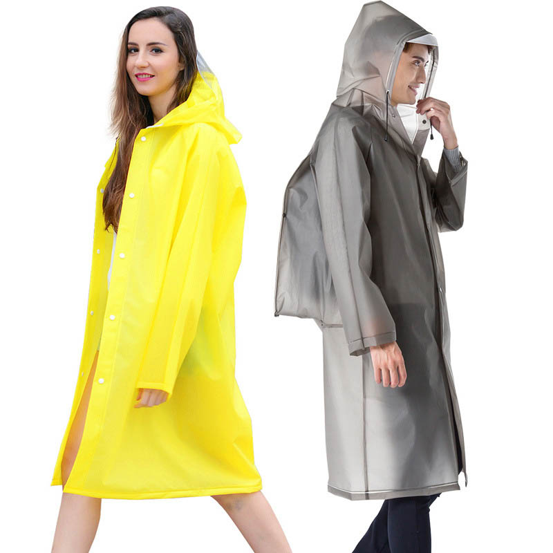 New Reusable Transparent EVA L - Cycling Gear In Rain 评论和价格