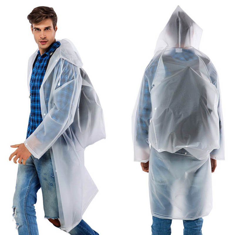 New Reusable Transparent EVA L - Cycling Gear In Rain 评论和价格