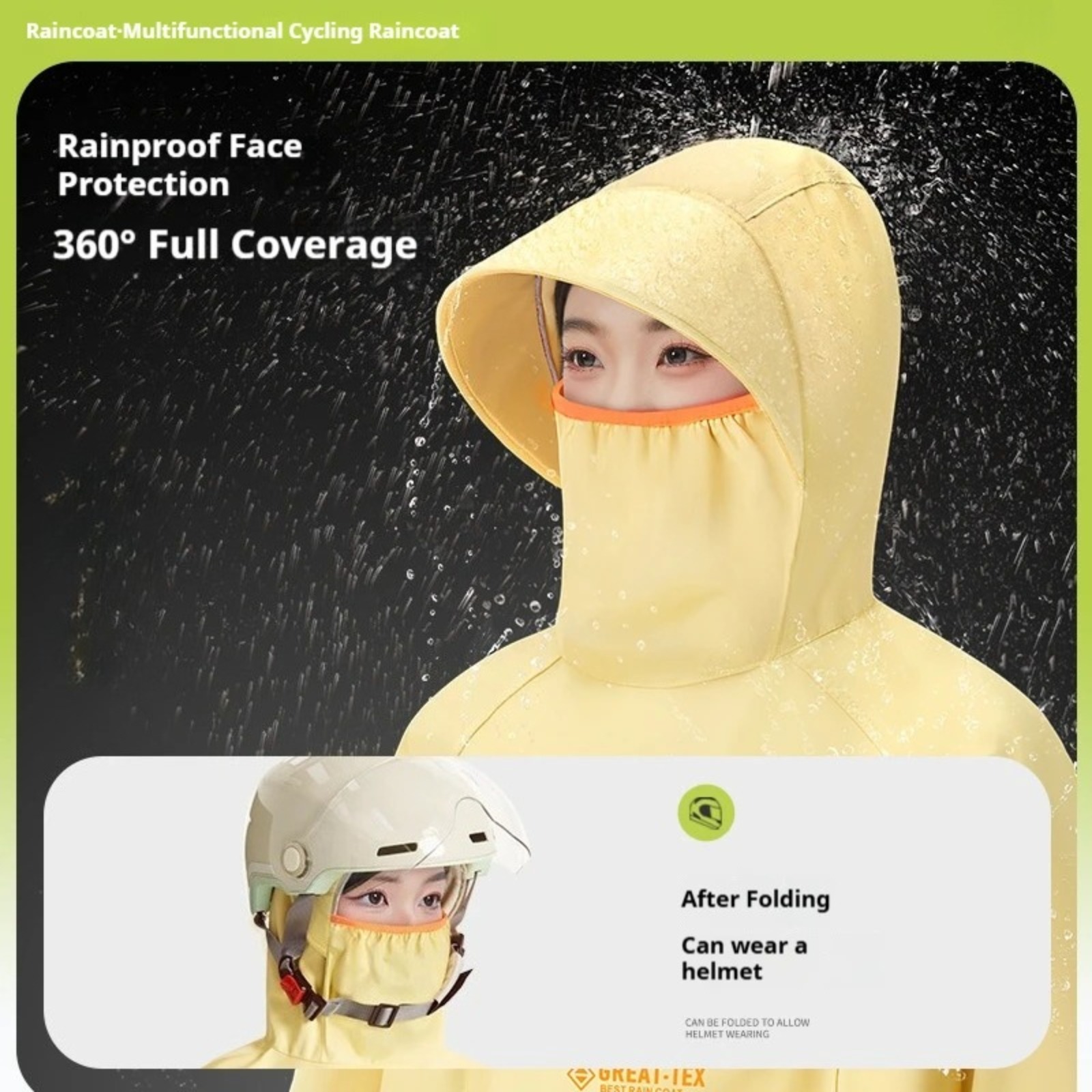 Waterproof Rain Poncho Cycling - Cycling Gear In Rain 评论和价格