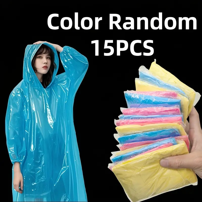 15/30Pcs Random Color Disposab - Cycling Gear In Rain 评论和价格