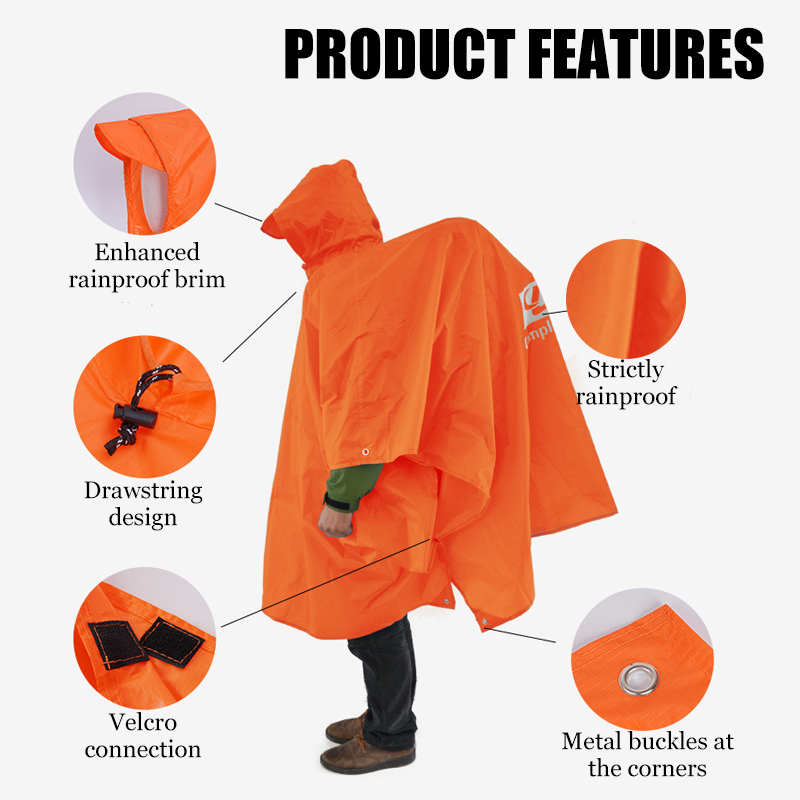 3-in-1 Lightweight Rain Poncho - Cycling Gear In Rain 评论和价格