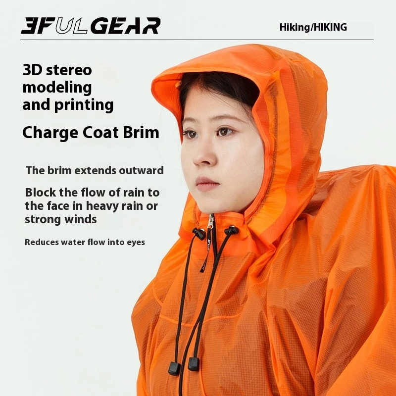 3F UL GEAR Zipper Raincoat 15D - Cycling Gear In Rain 评论和价格