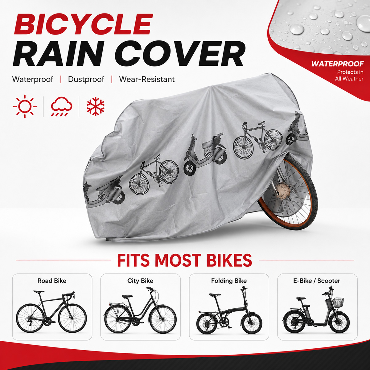 PINMOAP Universal Bicycle Rain - Cycling Gear In Rain 评论和价格