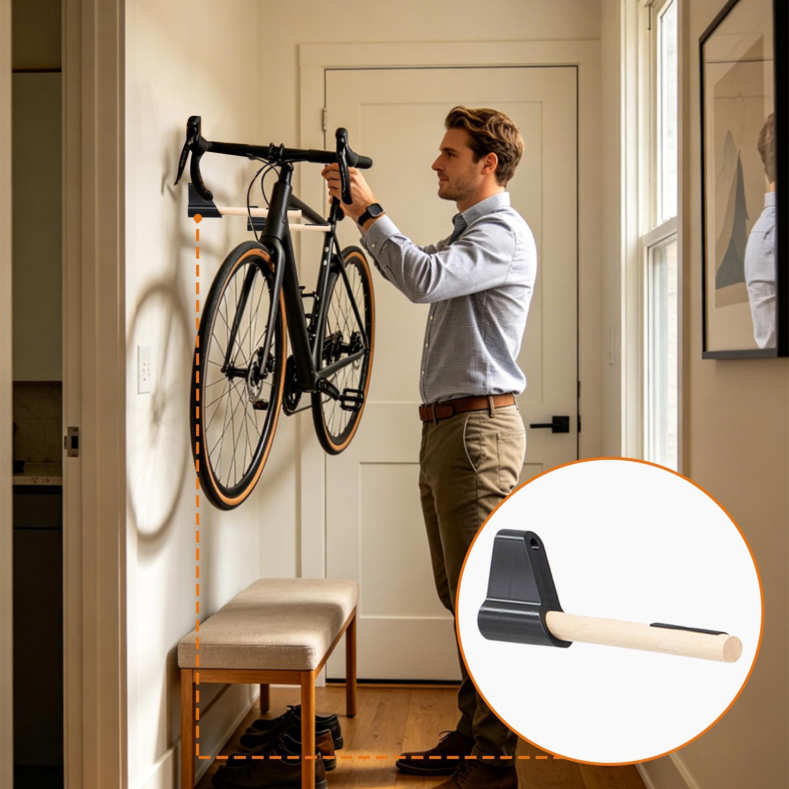 Bicycle Storage Hanger Bike Wa - Cycling Gear Wall Hanger 评论和价格