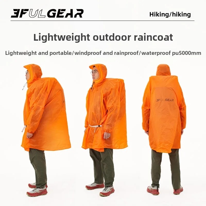 Ultralight Rain Poncho 3F UL G - Cycling Gear In Rain 评论和价格