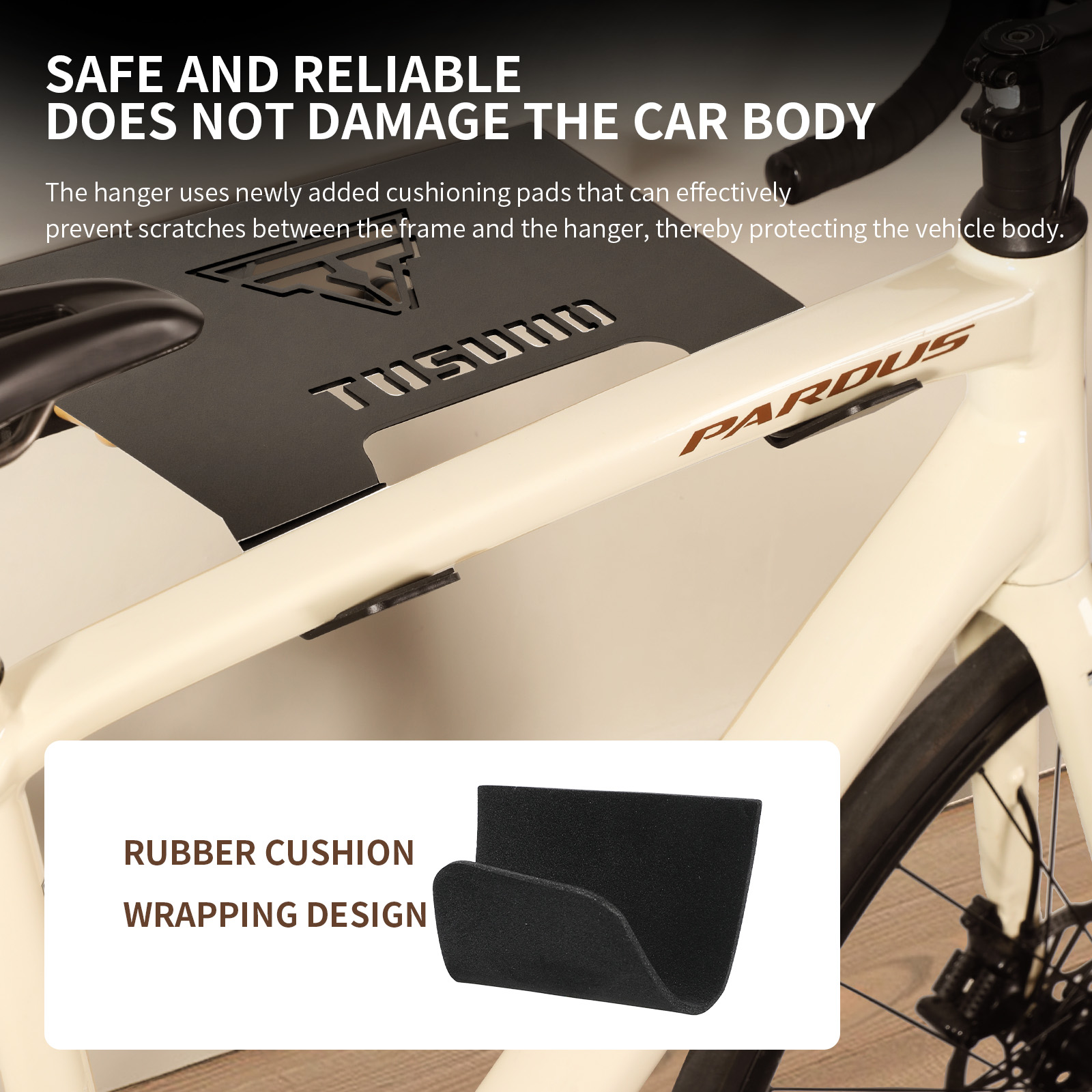 TOSUOD Bicycle Wall Mount Rack - Cycling Gear Wall Hanger 评论和价格