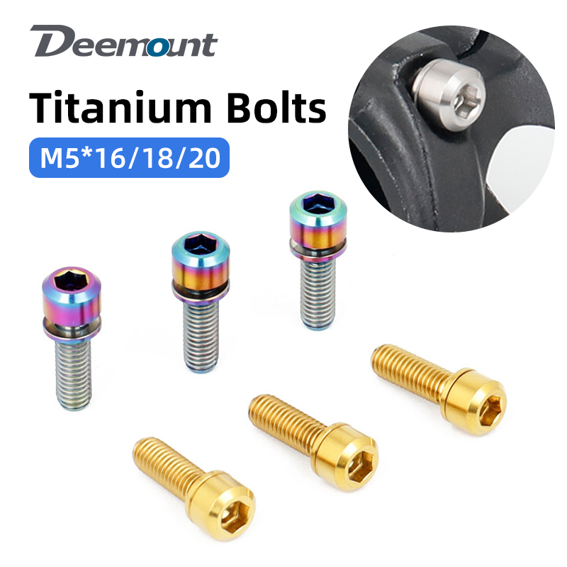 6pcs M5x16/18/20mm Titanium St - Cycling Gear Parts 评论和价格