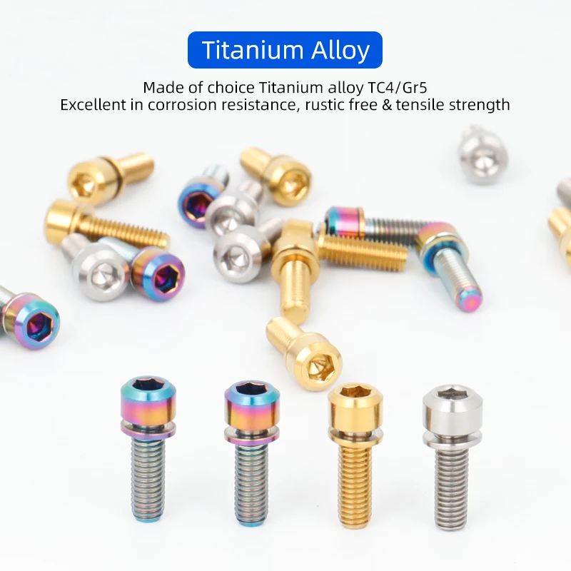 6pcs M5x16/18/20mm Titanium St - Cycling Gear Parts 评论和价格