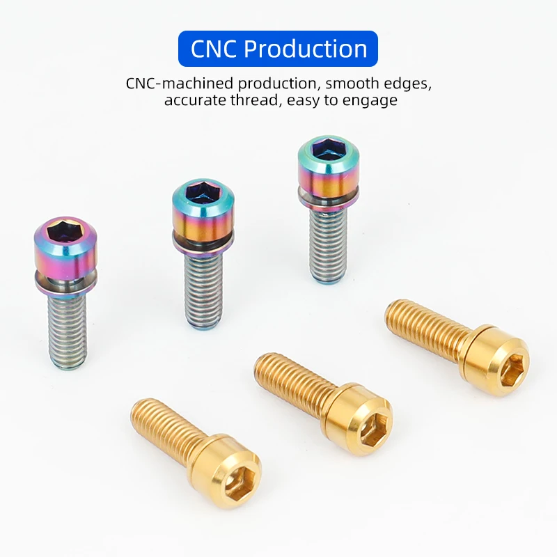 6pcs M5x16/18/20mm Titanium St - Cycling Gear Parts 评论和价格