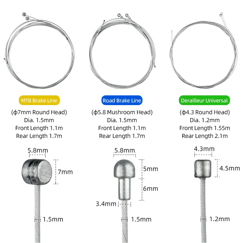 Brake Derailleur Cables Kit Ca - Cycling Gear Parts 评论和价格