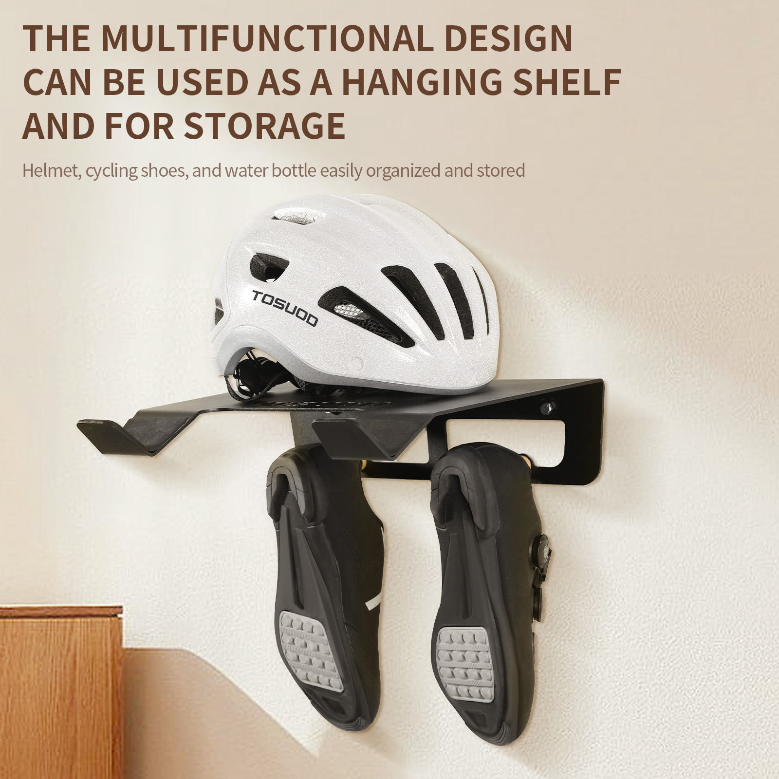 TOSUOD Bicycle Wall Mount Rack - Cycling Gear Wall Hanger 评论和价格